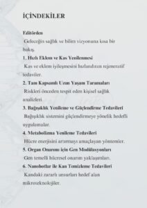 WhatsApp Image 2026 01 27 at 22.30.59 2 Murat Mustafa Ciritçi GENETİK TIBBIN DEVRİMİ Bilimin ve Sağlığın Yeni Ufku 💉 Gen terapileri, hücre yenileme yöntemleri, nanoteknoloji destekli kan temizleme ve kişiye özel tedaviler… Bunlar artık bilim kurgu değil, sağlığın yeni gerçekliği. 🇹🇷 Bu alanlar yalnızca tıbbi gelişmeler değil; Türkiye’nin bilimde, sağlıkta ve gelecekte söz sahibi olmasının anahtar başlıklarıdır. Doğru vizyon, yerli bilim ve güçlü irade ile bu devrim yakalanabilir. 📌 Bu içerikte; 🧬 Genetik tıp 🛡️ Bağışıklık ve metabolizma 🧪 Nanoteknoloji 🧠 Uzun yaşam yaklaşımları detaylı şekilde ele alınıyor.