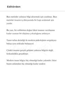 3 1 Murat Mustafa Ciritçi “İnsan evreni anlamaya çalışır; fakat çoğu zaman unutur ki evrenin en karmaşık parçası kendi içindedir.”