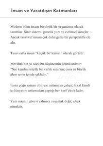 6 1 Murat Mustafa Ciritçi “İnsan evreni anlamaya çalışır; fakat çoğu zaman unutur ki evrenin en karmaşık parçası kendi içindedir.”