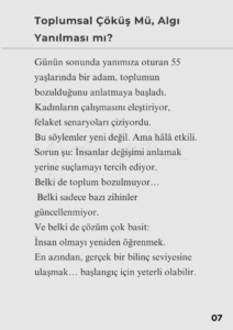 9 Murat Mustafa Ciritçi Modern çağın en büyük ironisi, bilgiye ulaşmanın bu kadar kolay olduğu bir dönemde, anlamın bu kadar zor bulunur hâle gelmesidir. Bu sayımızda, bireyin toplumla olan çatışmasını; mizah, eleştiri ve gerçeklik arasında ince bir çizgide ele alıyoruz.
