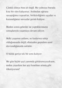 Yaşam ve ölüm ne garip şeyler, değil mi? 14 13 1 Murat Mustafa Ciritçi Yaşam ve ölüm ne garip şeyler, değil mi?
