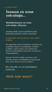 Aynı vardan var olmuşuz. 9 8 2 Murat Mustafa Ciritçi Biz insandık, en son hatırladığım kadarıyla…