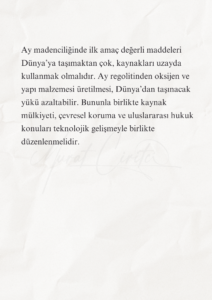 İnsanlığın Geleceği ve Türkiye’nin Bilimsel Sorumluluğu 7 6 1 Murat Mustafa Ciritçi Bu çalışma; insanlığın biyolojik ömrünü uzatma, Dünya dışında yaşam kurma ve bu dönüşüme zihinsel olarak hazırlanma gerekliliğini bilimsel veriler doğrultusunda değerlendirmektedir. Yaşlanmanın yavaşlatılması ve Ay’da kalıcı yerleşim kurulması henüz önemli teknik sınırlamalara sahip olsa da rejeneratif tıp, uzay tarımı, robotik ve yerinde kaynak kullanımı alanlarındaki gelişmeler bu hedefleri araştırılabilir hâle getirmektedir. Türkiye’nin bu dönüşümde etkin rol alabilmesi, uzun vadeli ve disiplinler arası bir bilim politikası geliştirmesine bağlıdır.