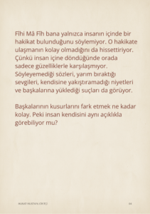 Fîhi Mâ Fîh 7 6 Murat Mustafa Ciritçi Fîhi Mâ Fîh üzerine