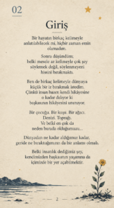 Birkaç Kelimelik Dünya 3 02 Giris Murat Mustafa Ciritçi Bir hayatın birkaç kelimeyle anlatılabileceği fikrinden esinlendim.